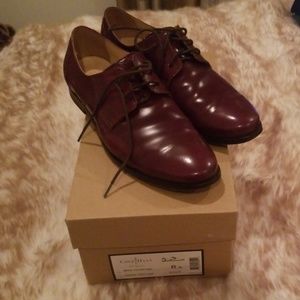 Cole Haan burgundy leather oxfords